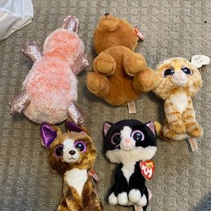 Lot of 5 TY beanie boos